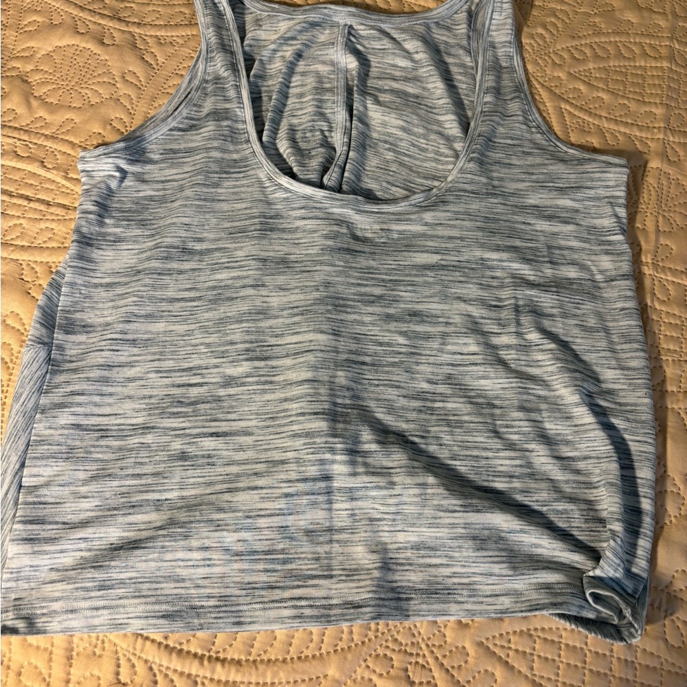 Athleta Gray Crop Tank Top Relaxed Fit